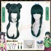 Maomao Cosplay Peruka Syntetyczna Anime Dzienniki Aptekarza Zielone Włosy 2 Style Kusuriya no Hitorigoto Spinka Nakrycie głowy +Czepek do peruki