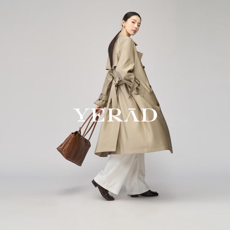 Yalida 2026 Spring Women s Double-Breasted Trench Coat L