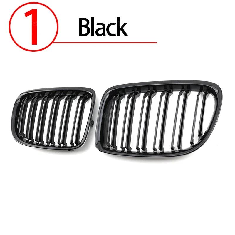 

Глянцевая черная решетка переднего бампера для BMW X1 E84 2010-2015 Спортивная решетка Двойные ламели Линии решетки Ноздри 1.Black