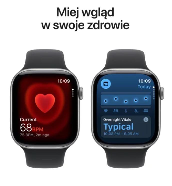 Watch Series 11 GPS+Cellular 46mm Space Grey Aluminium Case with Black Sport Band - M/L