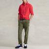 Polo Ralph Lauren Solid Color Polo Collar Long Sleeve Shirt Men Shirts Red RL14548-600