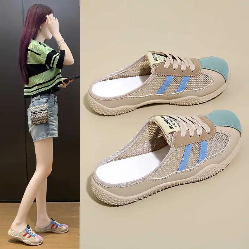 Flatform With Holes Women's Demi-season Shoes Walking Offers Women Tennis Shoes Sneakers Sport Beskets Shuse Designers Boty