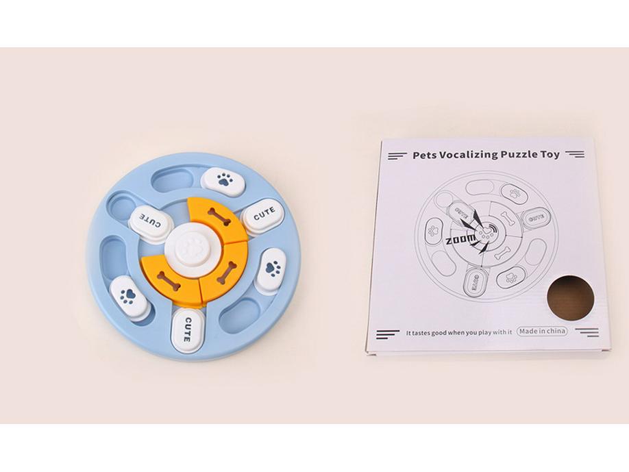 Cross-Border Pet Puzzle & Slow Feeder Bowl: Slow Eating Toy for Dogs & Cats, Snack Dispenser, Boredom Relief