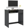Compact Computer Desk with Keyboard Tray and Drawer, Study Desk, Writing Desk for Home Office, Grey