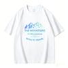 Printed Shortsleeved Cotton T Shirt for Young Unisex and WoUnisex Loosefitting Top for Summer Graphic Tshirt Breathable Natural