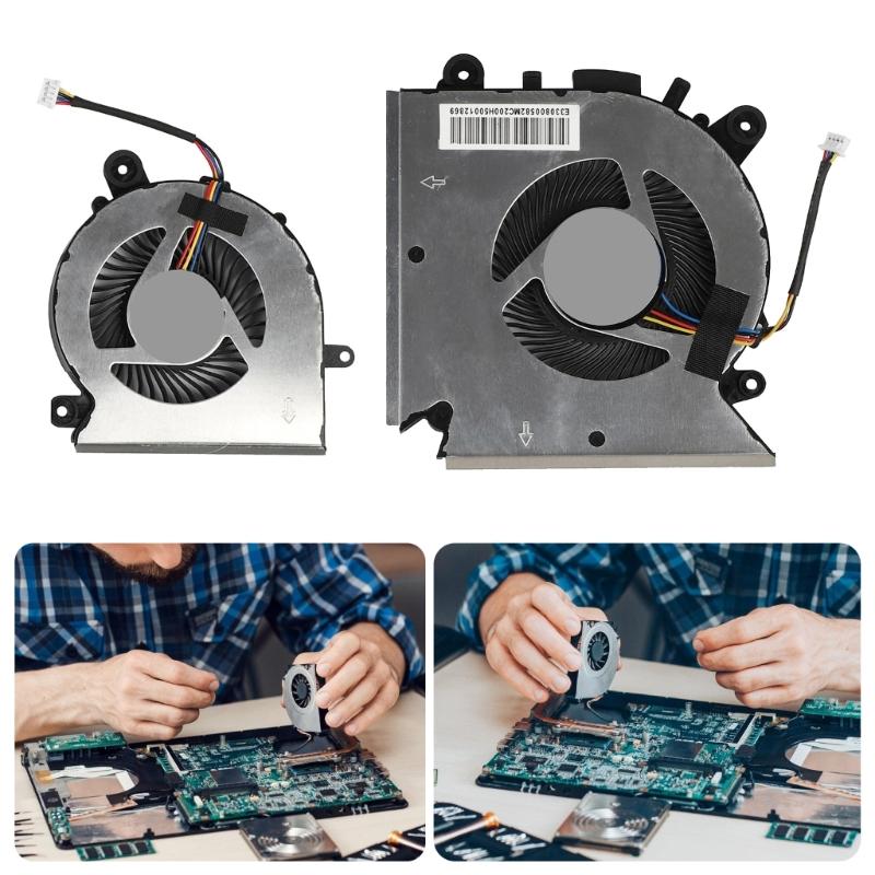 Náhradný ventilátor chladenia CPU GPU Chladiče notebookov Kovový ventilátor na rozptyl tepla pre GF65 GF65 Thin 10SD 10SDR 10SE