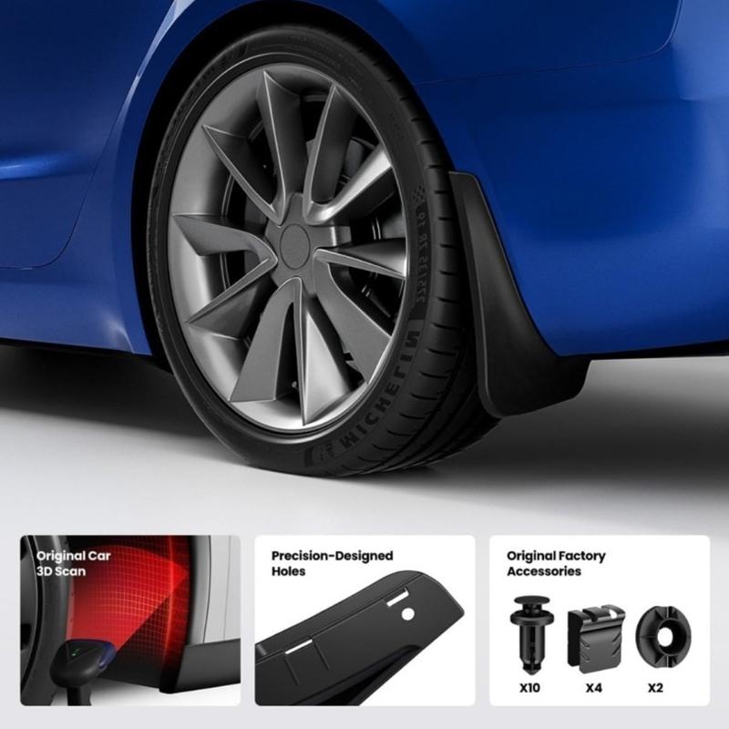 Wheel Mudguards Heavy Duty Plastic Construction Road Debris Defense Kit Automotive Exterior Accessories for Vehicle