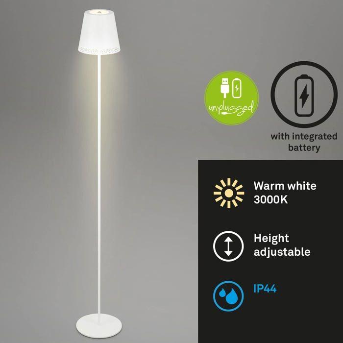 Lampadaire - Briloner - 1438016 - LED - Rechargeable - Blanc Chaud
