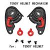 Helmets Visors Shield Gear Base Plate Set for NZI TENDY Motorbike Helmets Repair Part Visors Base Plate