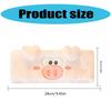 Soft and Absorbent Piggy Heart Headband for Daily Skincare and Makeup Removal Soft Plush Furry Hairband