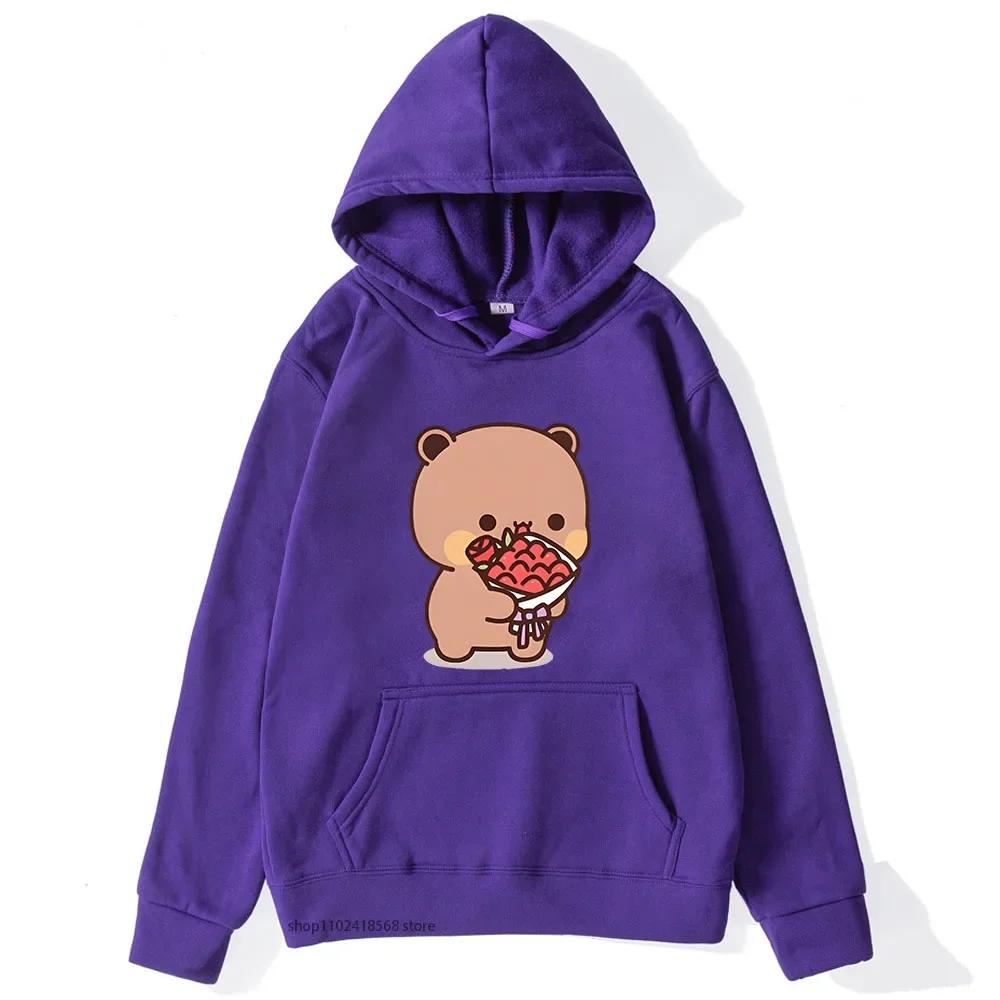 

Милый Дуду Добро пожаловать домой Бубу Толстовки для женщин Милые панды Свитшоты Парная одежда Мужская Каваи Девушки Пуловер 3XL