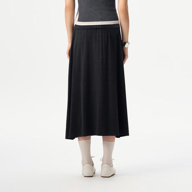 Broadcast Commuter High-Waist A-Line Mid-Length Skirt