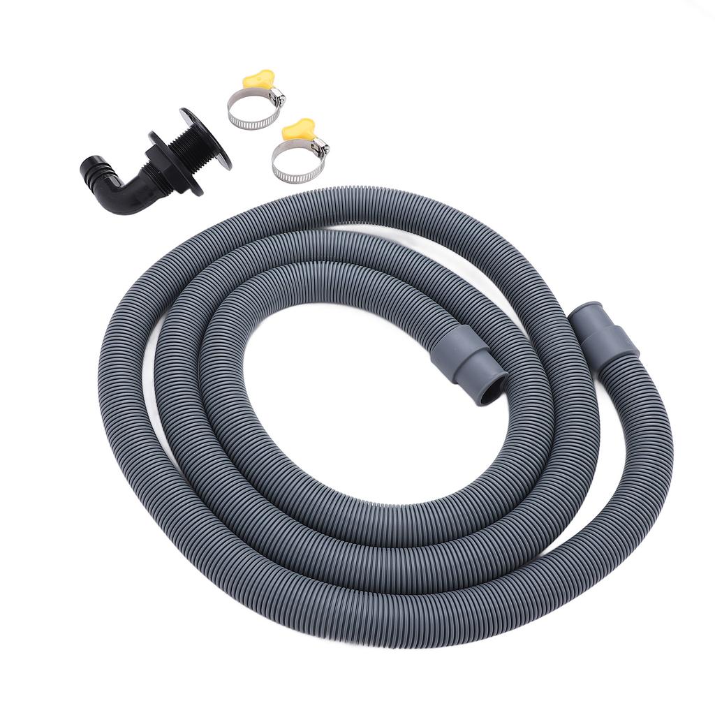 750GPH Bilge Pump Installation Kit High Pressure Resistant 0.75in Dia. 6.56ft Bilge Pump Hose with 90 Degree Fitting Check Valve
