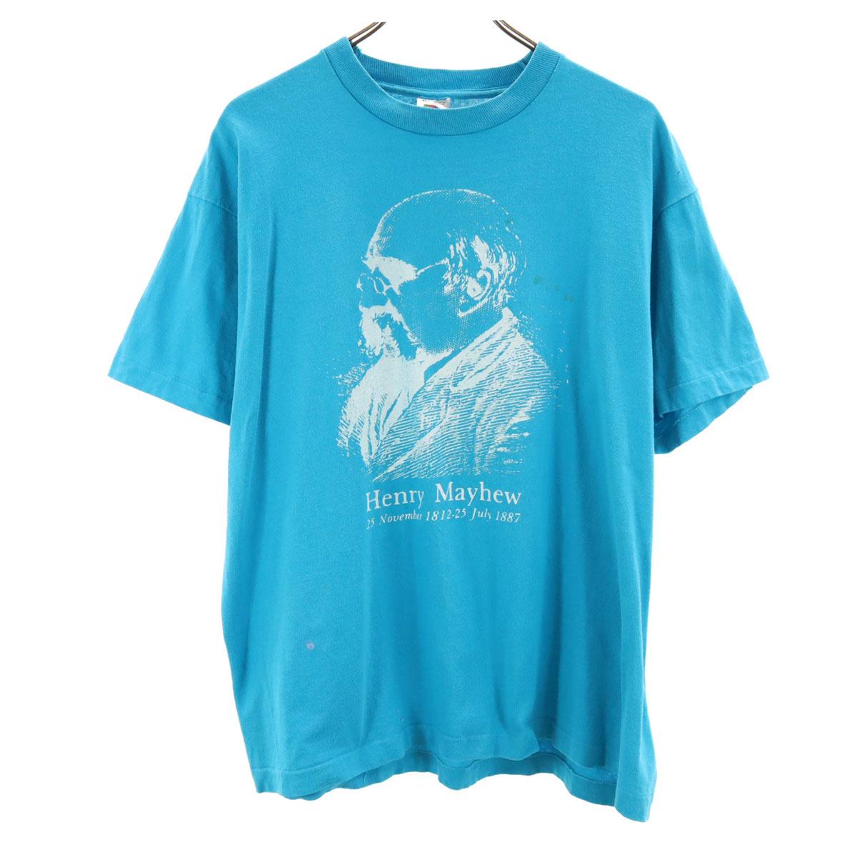 

FRUIT OF THE LOOM 90s Made in USA Old Henry Mayhew Short sleeve T-shirt Men s Used