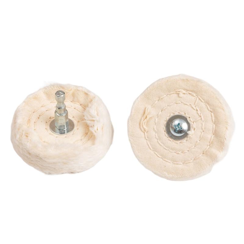 Heavy Dutys 6pcs Polishing Pad Buffing Wheel Heat Resistant Cotton Pad For Power Tool And Handheld Devices Attachment