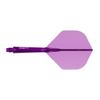 CUESOUL ROST 77 Transparent Set of Clear Clear Rose and Clear Size M One-Piece Flights, Standard, 3, Purple, Red, Orange, (CS-77-XB789T-M)