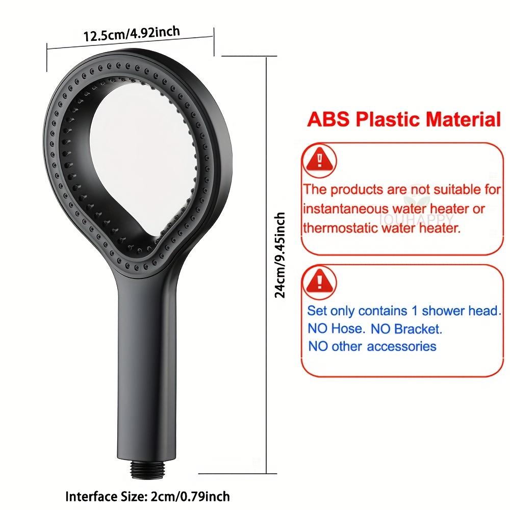 Handheld High Pressure Shower Head Circular Spray Water Pressure Enhancer for Bathroom