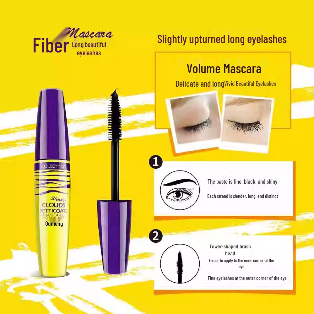Oumeng Zui Mi Feather Lashes Mascara - Lengthening, Volumizing, Curling, Smudge-Proof - Color Cosmetics
