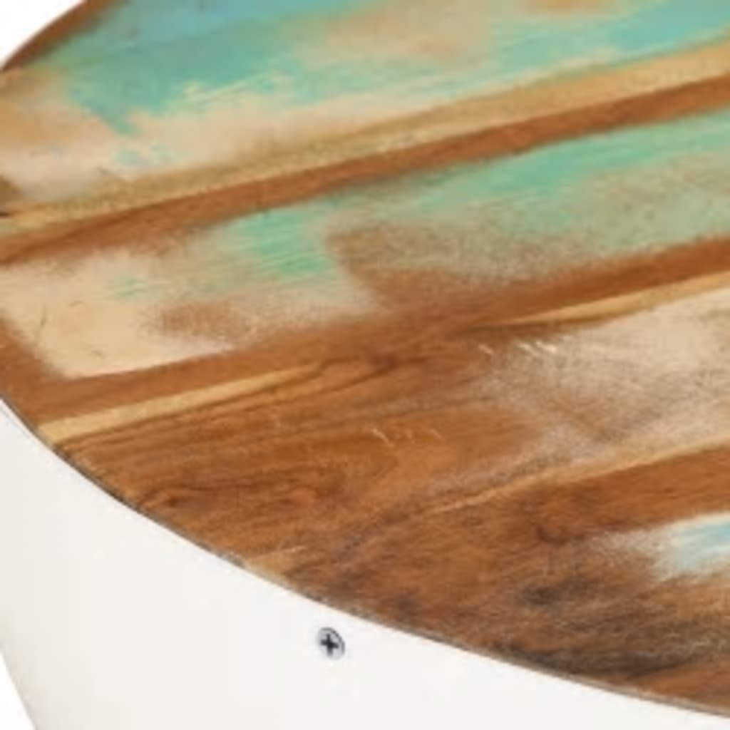 2 Piece Nesting Coffee Table Set Bowl Shaped Solid Reclaimed Wood