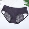 Erotic Panties Sexy Briefs Women Butt Lift Mid Waist Racerback Hollow Out Lace Women's Lingeries Boudoir Breathable Ice Silk Underwear