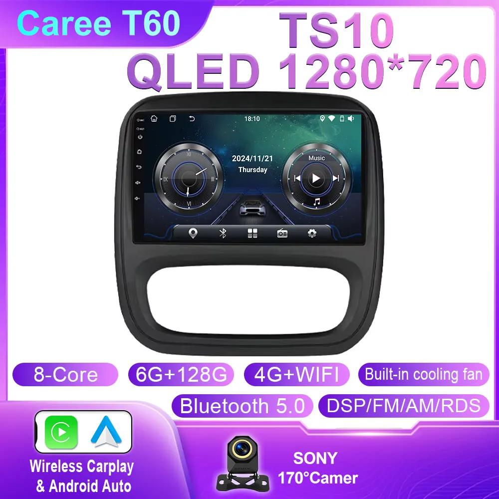 Android 14 For Renault Trafic 3 2014 - 2021 For Opel Vivaro B 2014 - 2018 Auto Radio Multimedia Car Player GPS Video Cam Dash BT