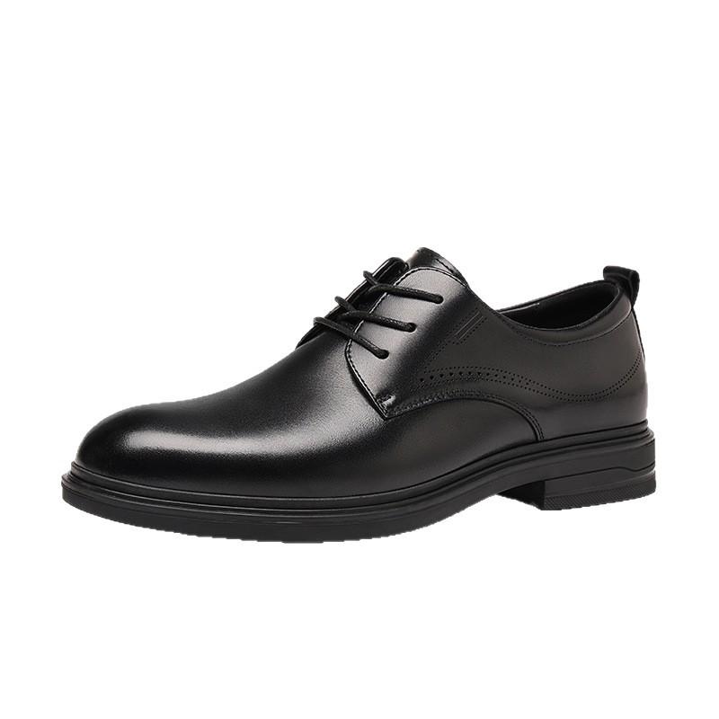 Red Dragonfly Men's 2025 Leather Derby Shoes - Genuine Leather Formal Business Suit Shoes