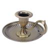 Vintage Candle Holder Retro Bronze Handheld Candlestick Zinc Alloy for Table Decor Home   Decoration