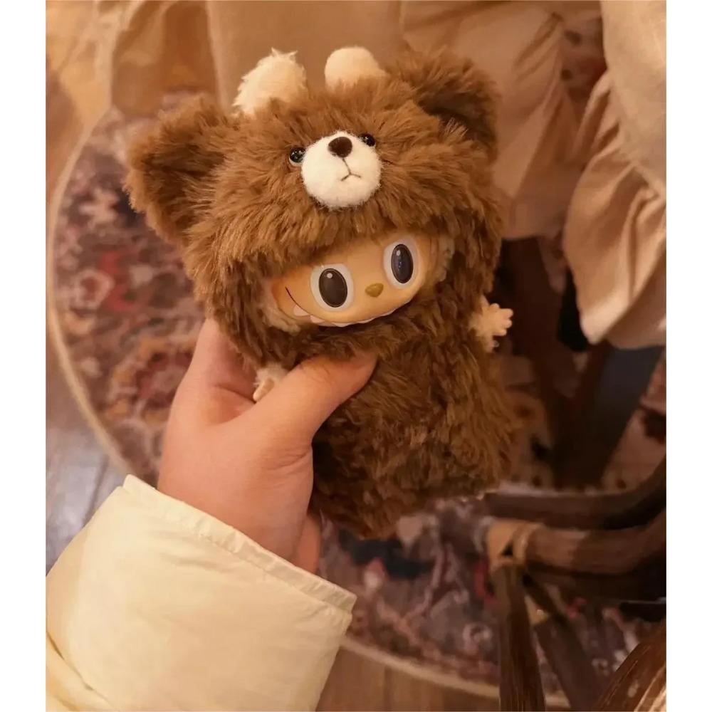 New 17cm Labubu Inventory Cute Fashion Clothing Accessories Labubu Headband Scarf Decoration Bubble Doll Clothing Birthday Gift