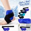 Hot and Cold Compress Support Wrap with Reusable Ice Pack - Adjustable Fit