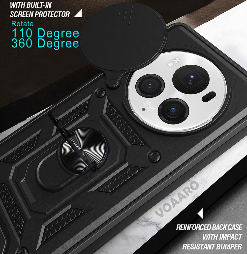 Slide Lens Armor Funda for Honor Magic 6 Pro Case for Honor Magic 5 Lite 4G 6 Pro 5G X6A X5 Plus X9A 5G Case Magnetic Stand Capa