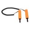 Retractable Ice Picks Kit Comfortable Grip Incisive Tip Ice Awls with Whistle for Fishing Skating Emergency Orange