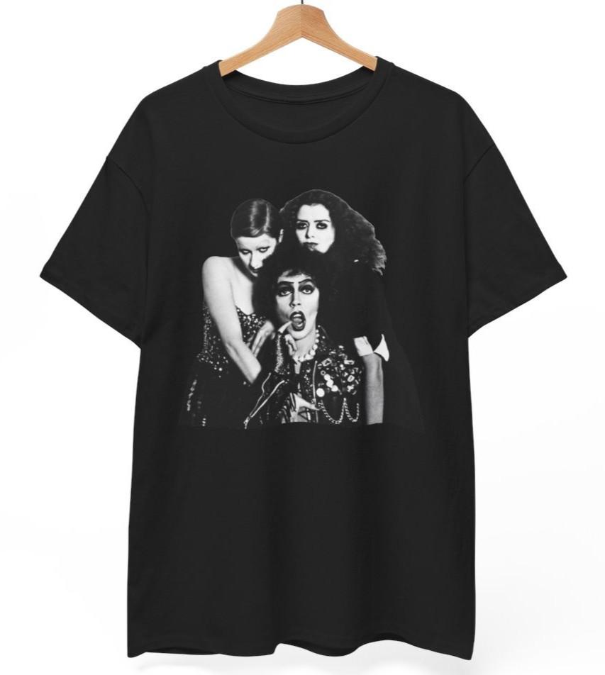 RHPS Rocky Horror Picture Show T-Shirt Dr. Frank N. Furter Lips Logo Unisex Tee L