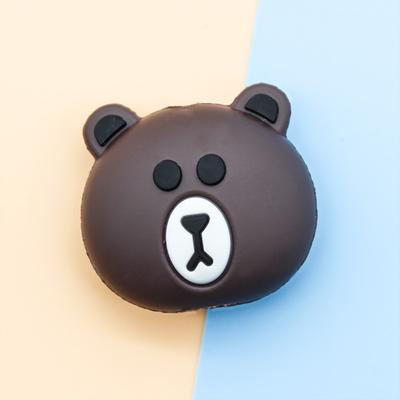 Niedlicher Cartoon-Kabelaufwickler, USB-Kabelschutz, Silikon-Kabelaufroller für Haushalt, Büro und Klein