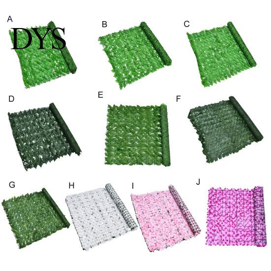 Vibrant Greenery Decoration Artificial Hedge Leaves Faux Ivy Grass Wall Backdrop UV-resistant UV-coated Foliage Decor for Balcony Privacy Garden Patio
