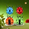 4pcs Wind Up Mechanical Beetle Toys Relax Prank Props In Orange, Red, Green, Blue Plastic Simulation Insect Models for Fun and Novelty