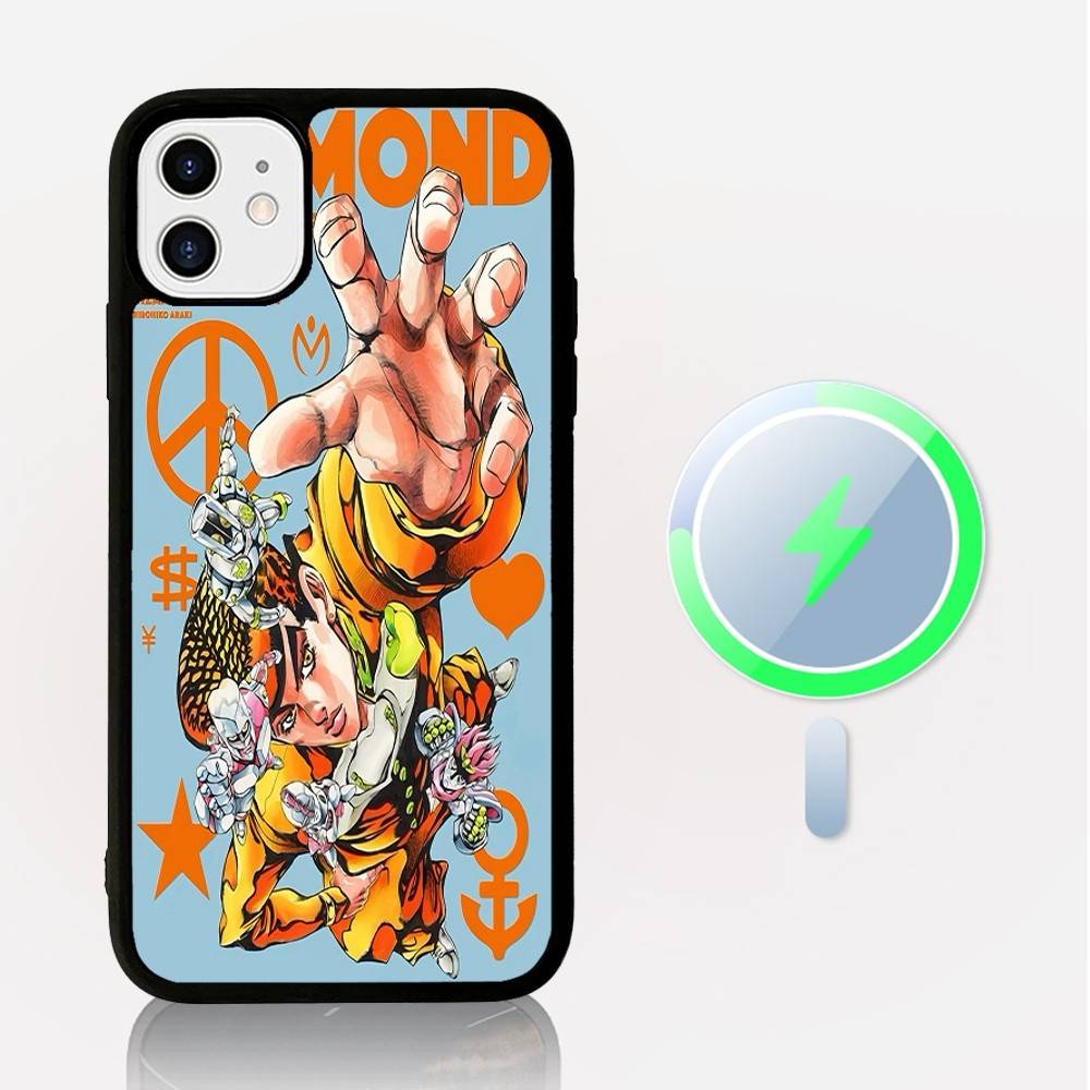 JoJos Bizarre Adventure Phone Case Magnetic Case For IPhone 16 14 13 12 11 15 Pro Max Plus For Magsafe Wireless Charge Cover