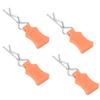 Body Shell Clip Pin Fixing Bracket Set Accessory Part for 1 8 1 10 1 12 RC Car(Orange )