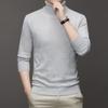 Men's Fashion Anti-Pill Turtleneck Sweater - Trendy Solid Color Knit, Long Sleeve Bottoming Shirt