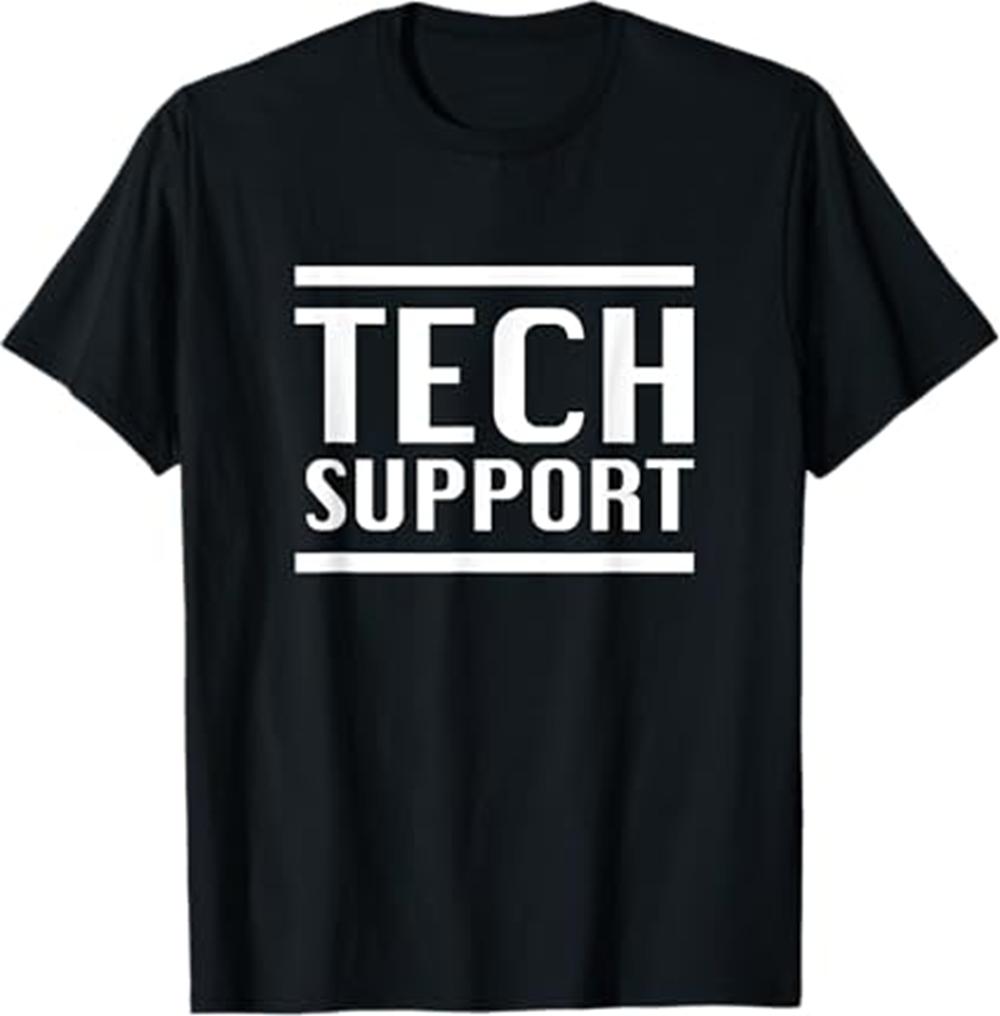 

Tech Support Men Clothing Tee Shirt Homme Y2k Mens TShirt New in Top & Tees short sleeve Round Neck Pullover T-Shirt 50221 4XL