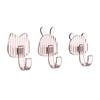 1~4PCS Storage Hook Super Adhesion Seamless And Traceless Fashionable Essential Easy To Use Highly Rated Cartoon Wall Hook