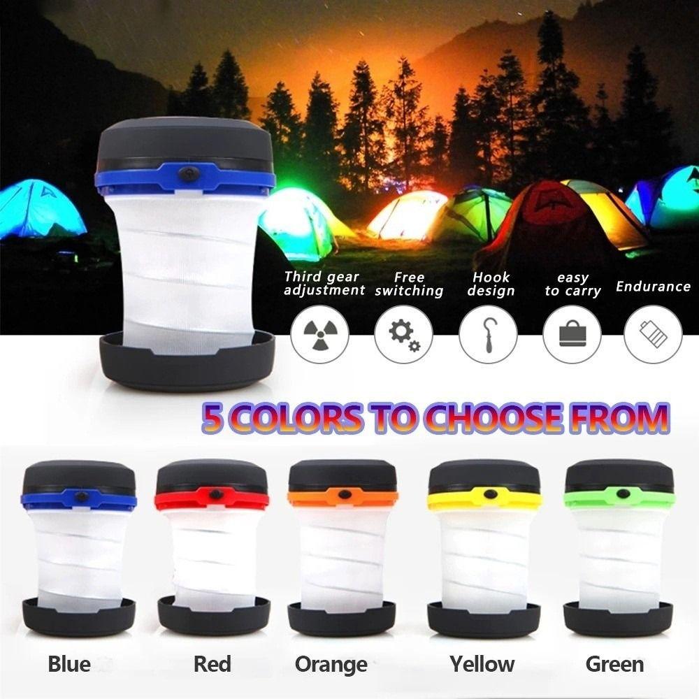 Telescopic LED Camping Light Foldable Tent Lantern New Night Light Camping