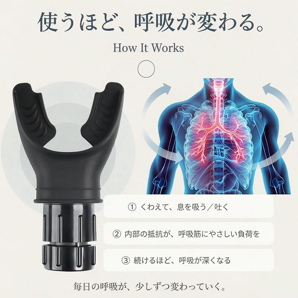 Breathing Trainer Respiratory Muscle Training Lung Capacity Training Adjustable Resistance
