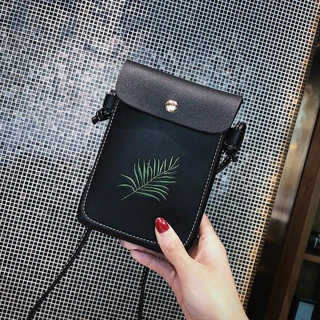 Сумки для женщин с вышивкой растений Простая ретро-сумка Женская сумка через плечо — фото 10
