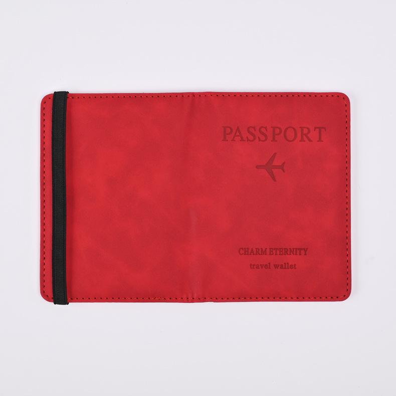 Retro Leather Passport Holder & Travel Organizer: Stylish Document, Boarding Pass, and Card Storage Case