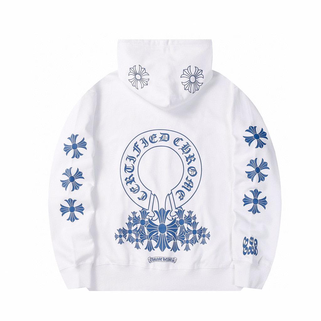 810 CHROME HEARTS 2025 Autumn and Winter New Plus Size Classic Style Logo Hooded Sweatshirt, Suitable for Couples To Wear