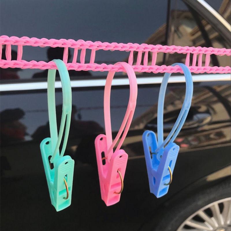 5x8m Einziehbare Verhedderungsfreie Wäscheleine: Wäscheleine für draußen zum Trocknen von Quilts & Kleidung