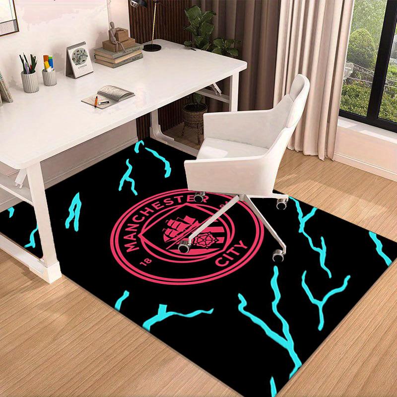 City Football Club Printed Area Rug for Office, Chair Rug, Decorative Carpet Floor Mat, Large Size Fan gifts Christmas gifts