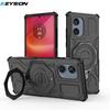 KEYSION Funda Magnética Antigolpes para Motorola Edge 50 Fusion 5G con Soporte de Anillo Vertical para MOTO Edge 50 Fusion 5G