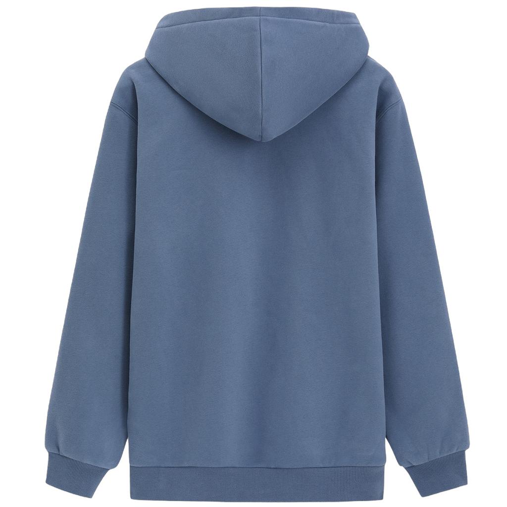 GAP Fall Winter Fleece Classic Letter Logo Fleece Lined Hooded Casual Sweatshirt Unisex 725657