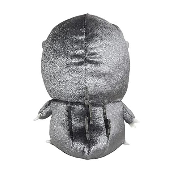 Sanei Boeki Godzilla Ham-kun Plush, Silver (S), 13.5cm Tall, Removable Hood